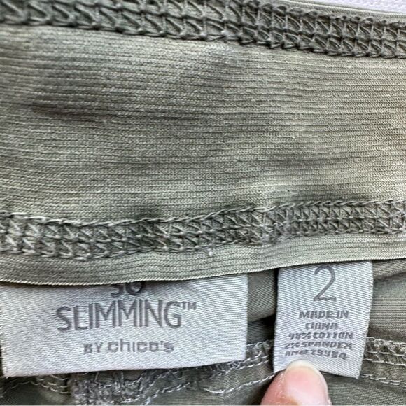 SO Slimming Green Pants Size 2, SKU: 101-4753 - Picture 3 of 8